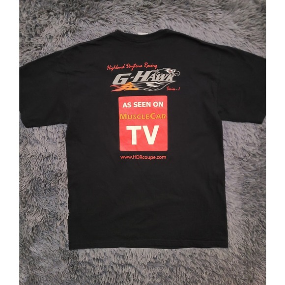 Pontiac Firebird Trans Am Mens Shirt Large 1974 G Hawk Muscle Car TV - Picture 5 of 6